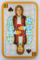 John Lennon, Paul McCartney. Oil, Acrylic on canvas, 75 x 45 cm