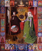 Jan van Eyck. Canvas, Oil, Mixed media, 110 x 90 cm