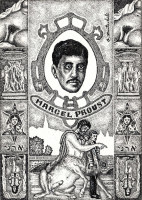 Marcel Proust. Paper, Indian ink, 11 x 15 cm